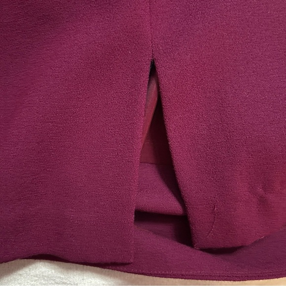 Vintage Maggy London Wool‎ A-Line Dress Purple Long Sleeve Sz6P Fully Lined - Picture 10 of 12